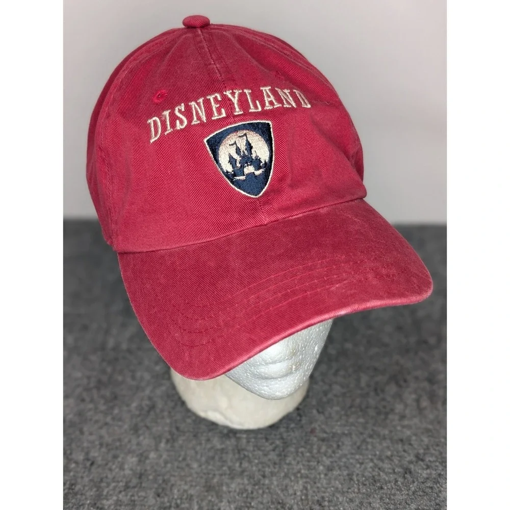 Vintage Disneyland Resort Mickey Inc. Disney Adult Cap‎ Hat Red Adjustable OS